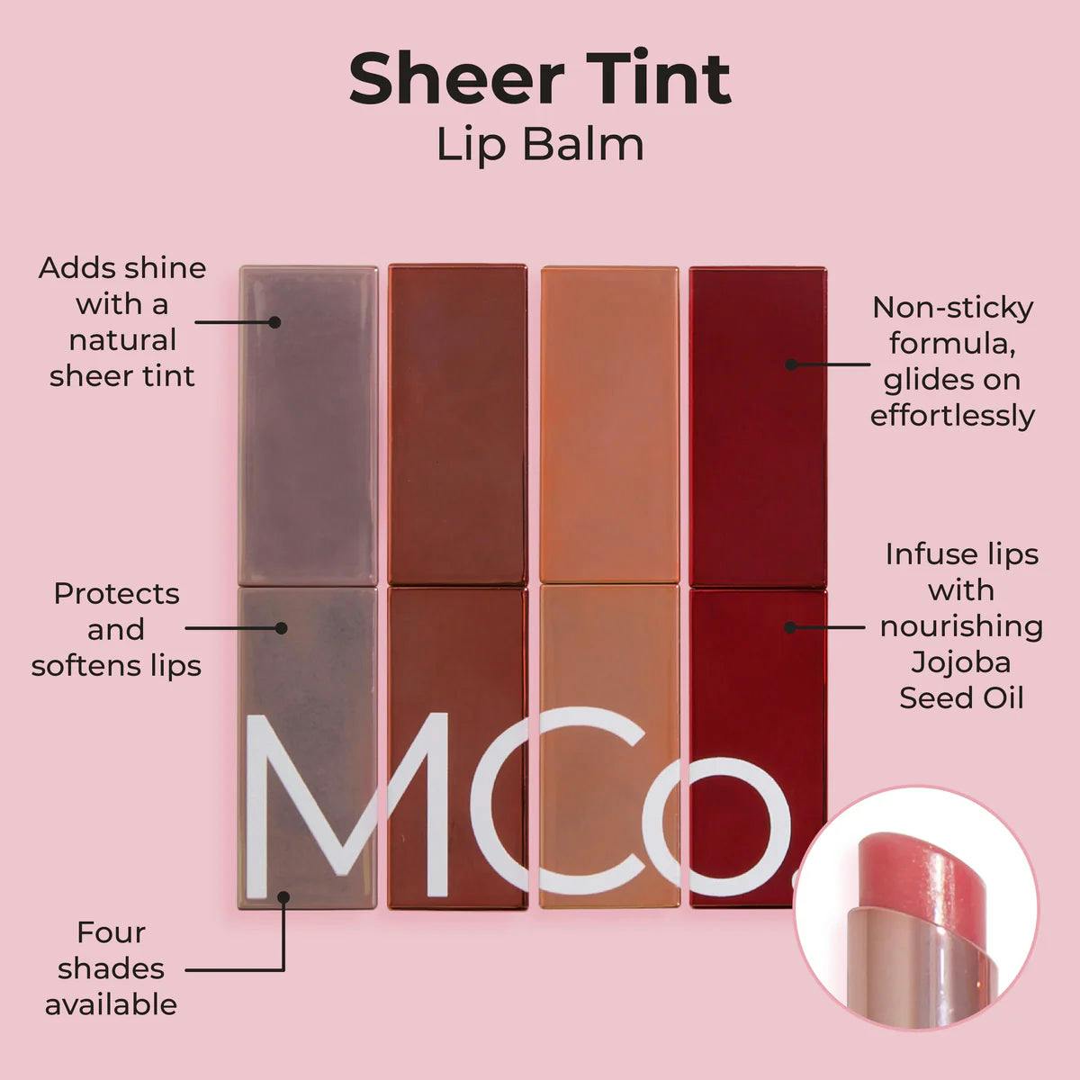 McoBeauty Sheer Tint Lip Balm Collection Bundle