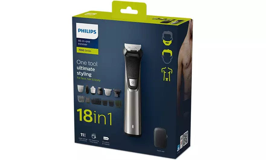 Philips Multigroom Series 7000 18-in-1 Head to Toe Chrome Trimmer