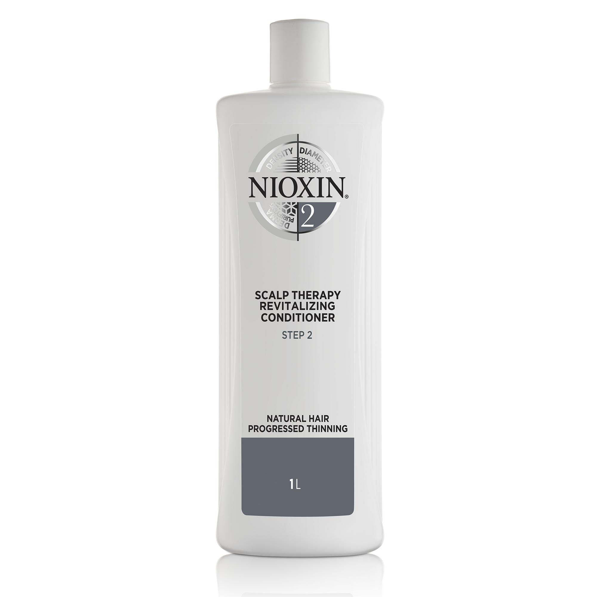 Nioxin System 2 Cleanser Shampoo and Scalp Therapy Revitalising Conditioner 1000ml Bundle