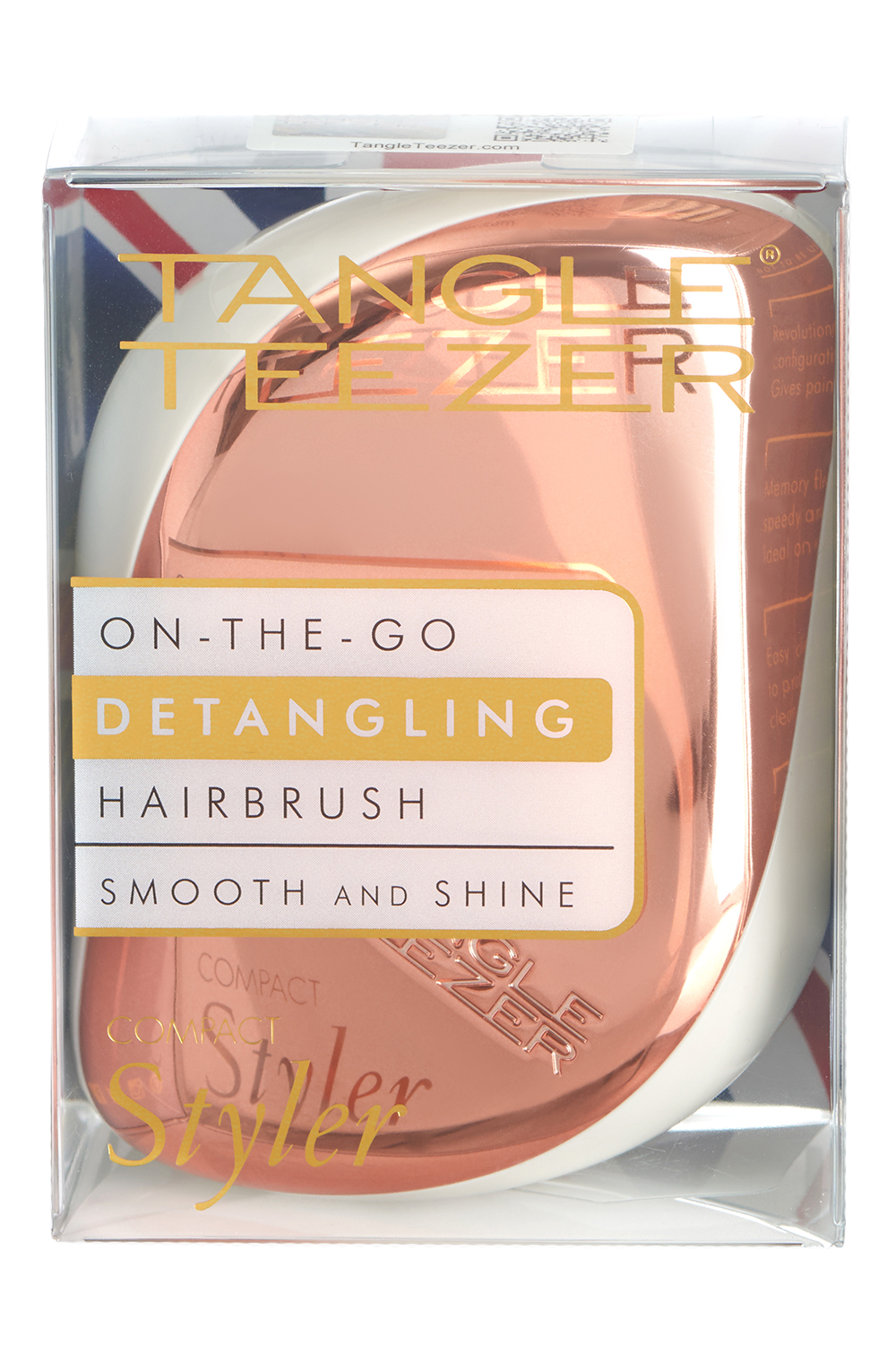 Tangle Teezer Compact Styler Detangling Hairbrush Rose Gold