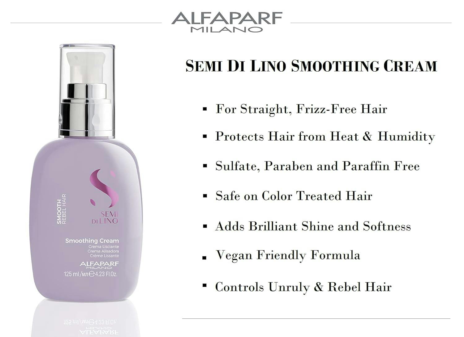 Alfaparf Milano Semi di Lino Smooth Smoothing Cream 125ml
