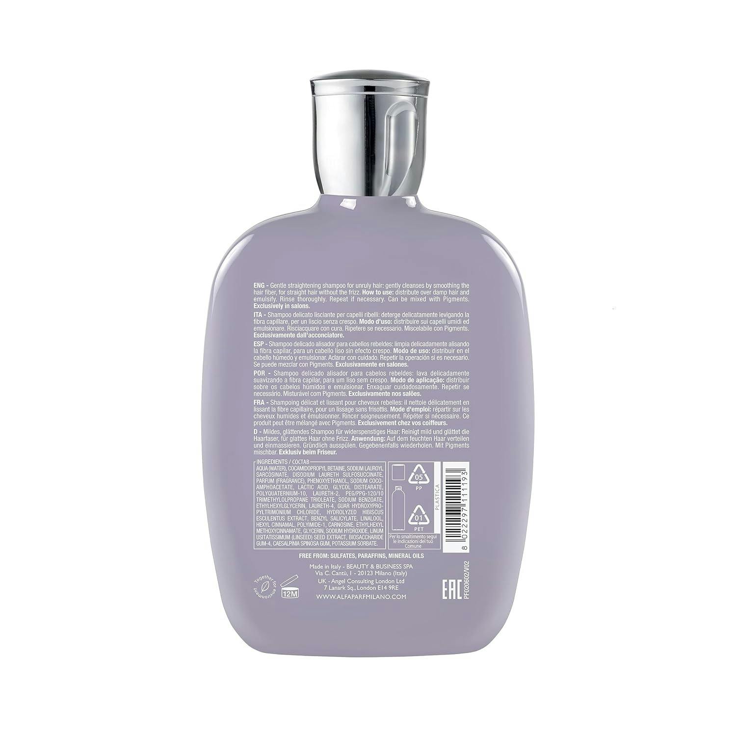 Alfaparf Milano Semi di Lino Smooth Smoothing Low Shampoo 250ml