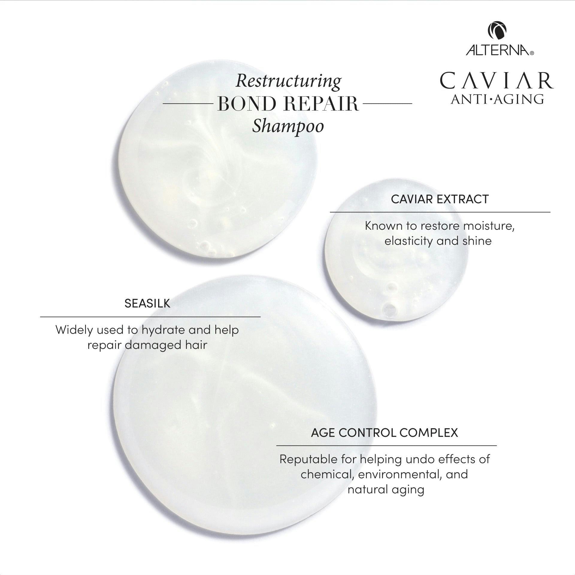 Alterna CAVIAR Anti-Aging Restructuring Bond Repair Shampoo 488mL