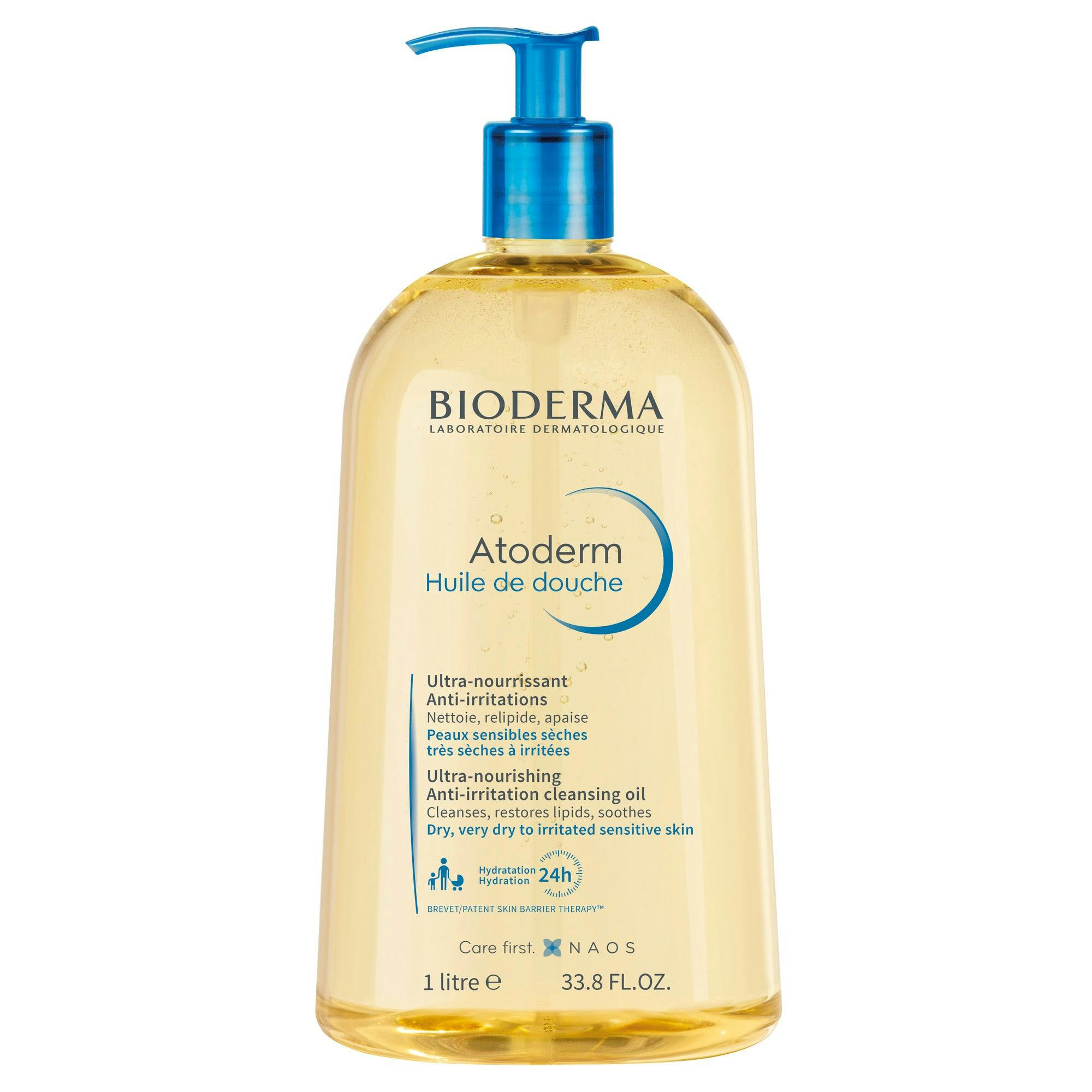 Bioderma Atoderm Shower Oil Ultra-Nourishing Body Wash for Dry Skin 1L