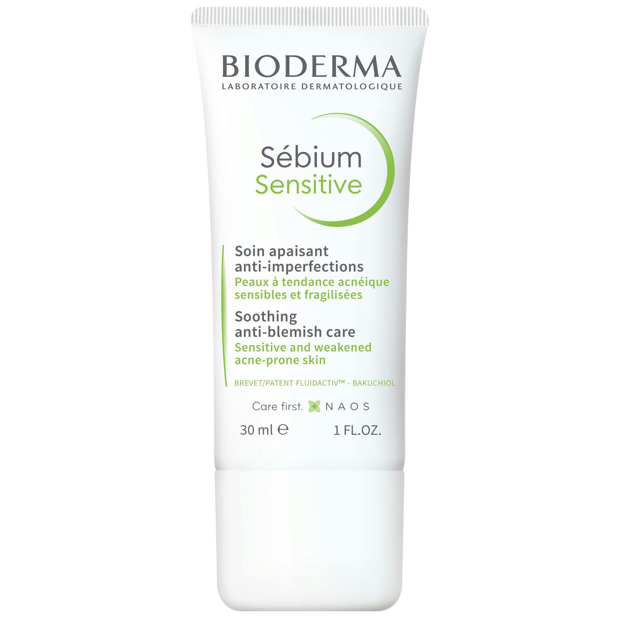 Bioderma Sébium Sensitive Soothing Anti-acne Face Moisturiser suitable for Acne Prone Skin 30ml