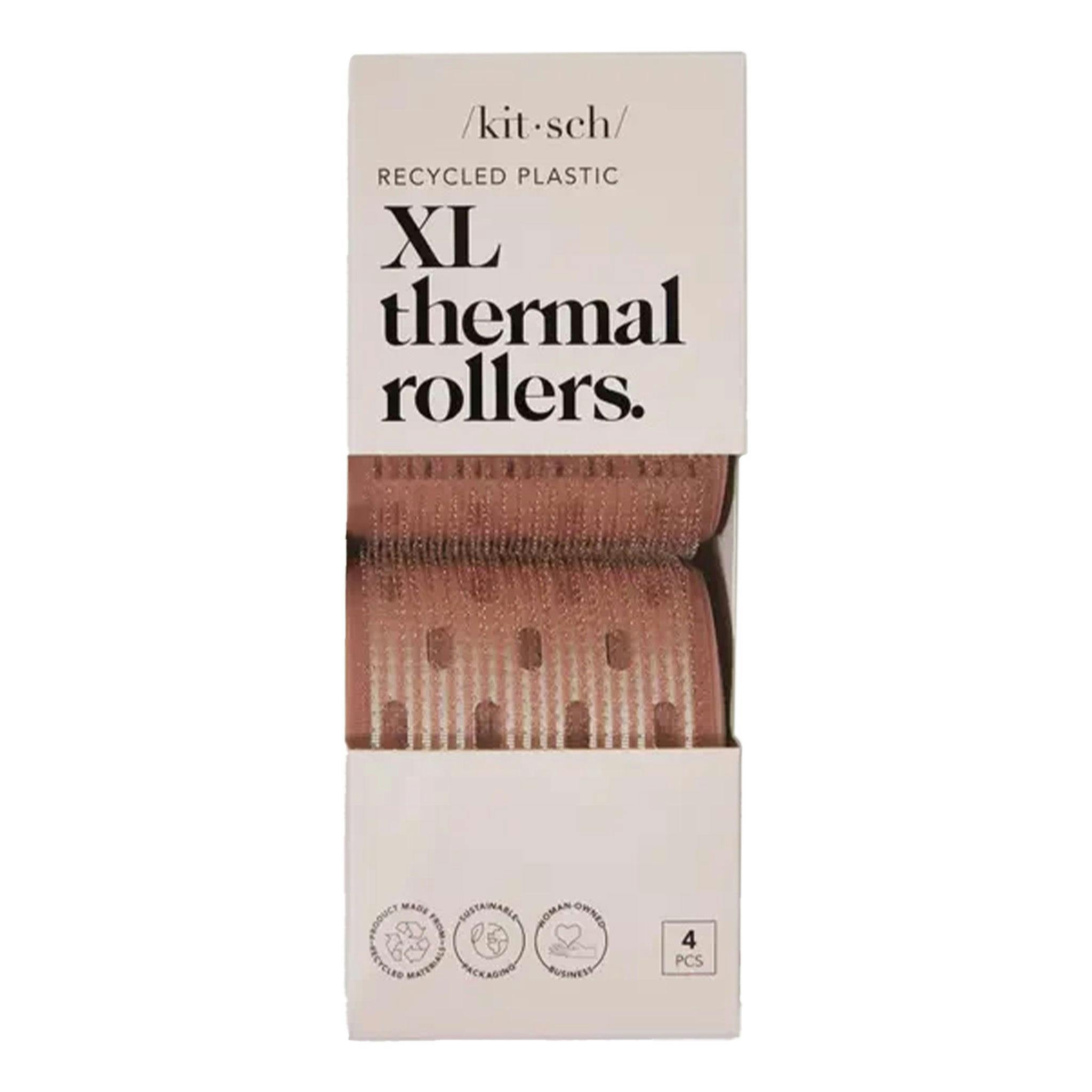 Kitsch XL Thermal Rollers 4pc - Terracotta