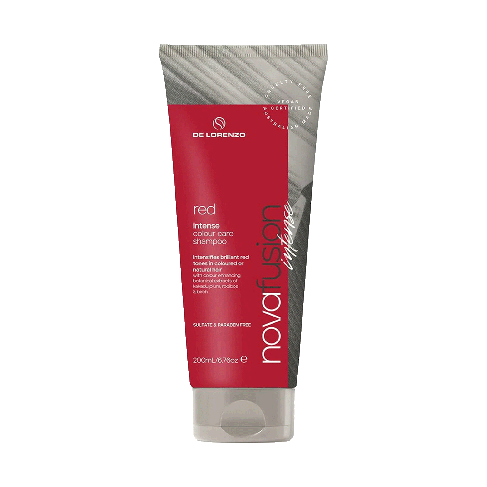 De Lorenzo Novafusion Colour Care Shampoo Intense Red 200ml