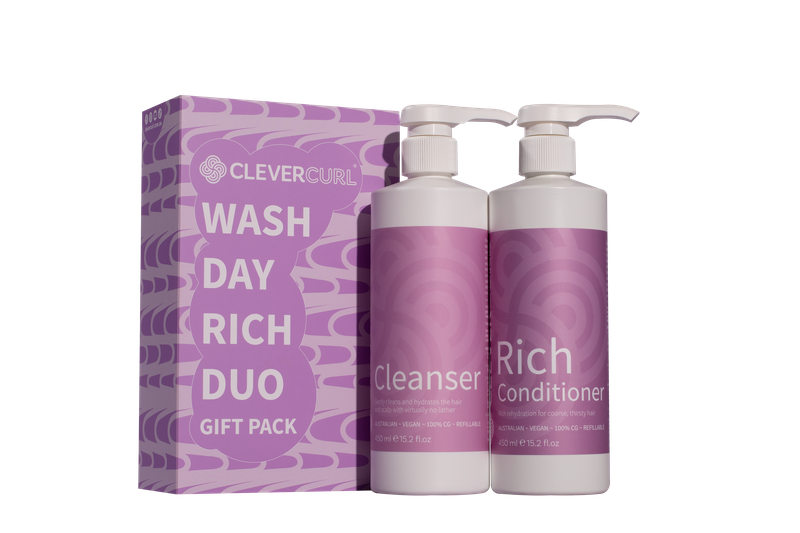 Clever Curl Cleanser & Rich Conditioner Duo Pack