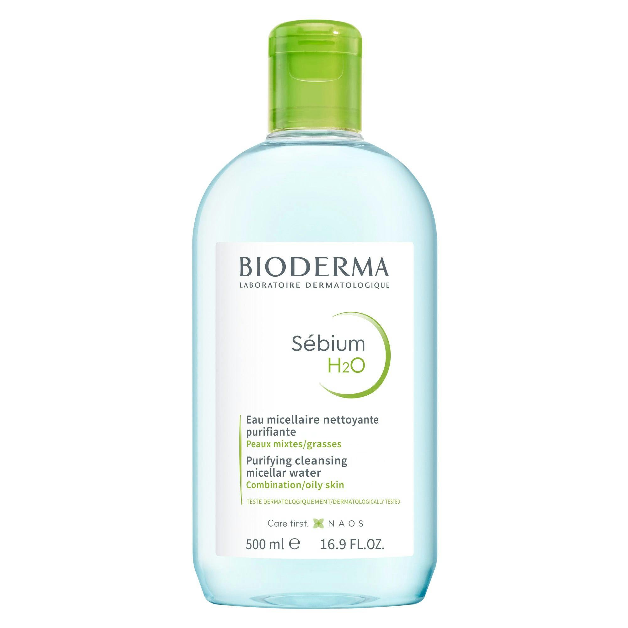 Bioderma Sebium H2O Purifying Micellar Water Cleanser for Oily Skin 500ml