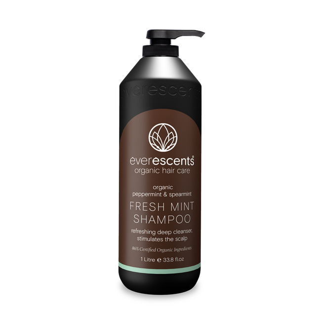 EverEscents Organic Fresh Mint Shampoo 1000ml