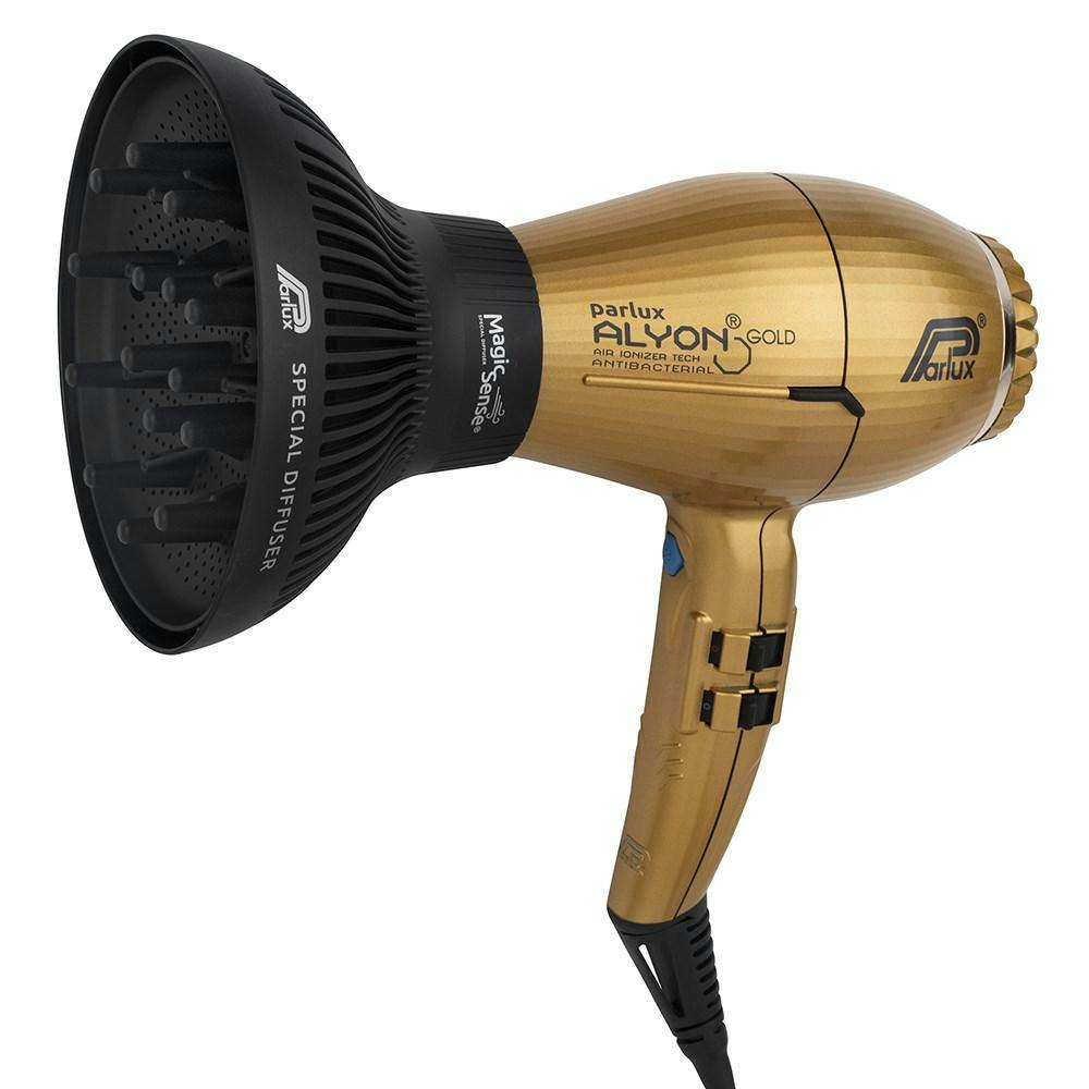 Parlux Alyon 2250 Air Ionizer Tech Hair Dryer And Diffuser - Gold