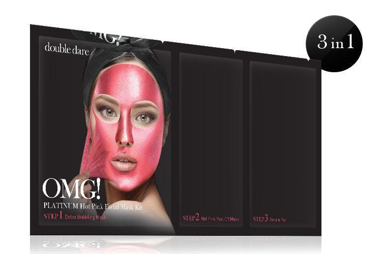 OMG Platinum Hot Pink Facial Mask Kit