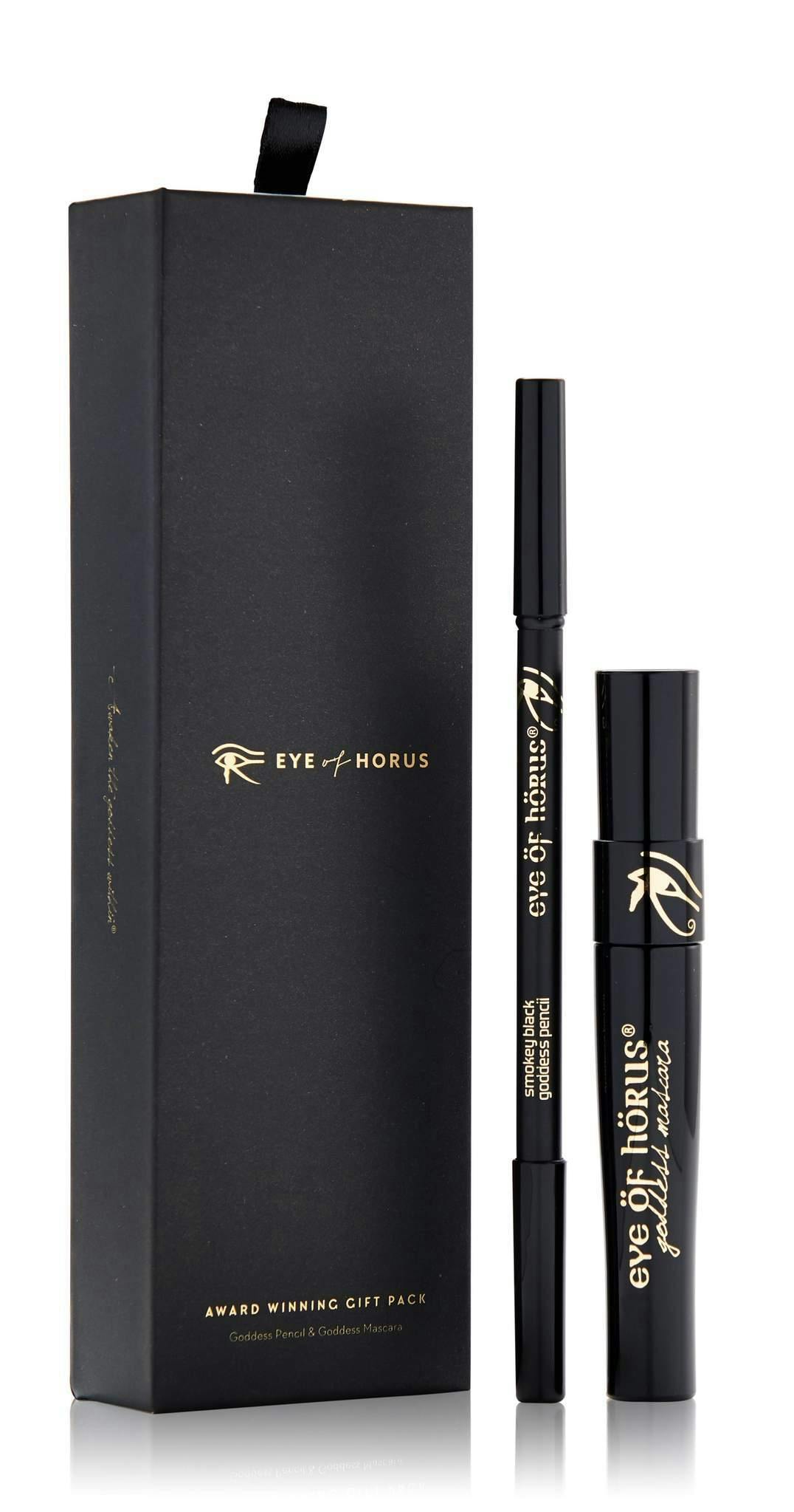 Eye of Horus Goddess Mascara Black and Goddess Pencil Smokey Black Duo Pack