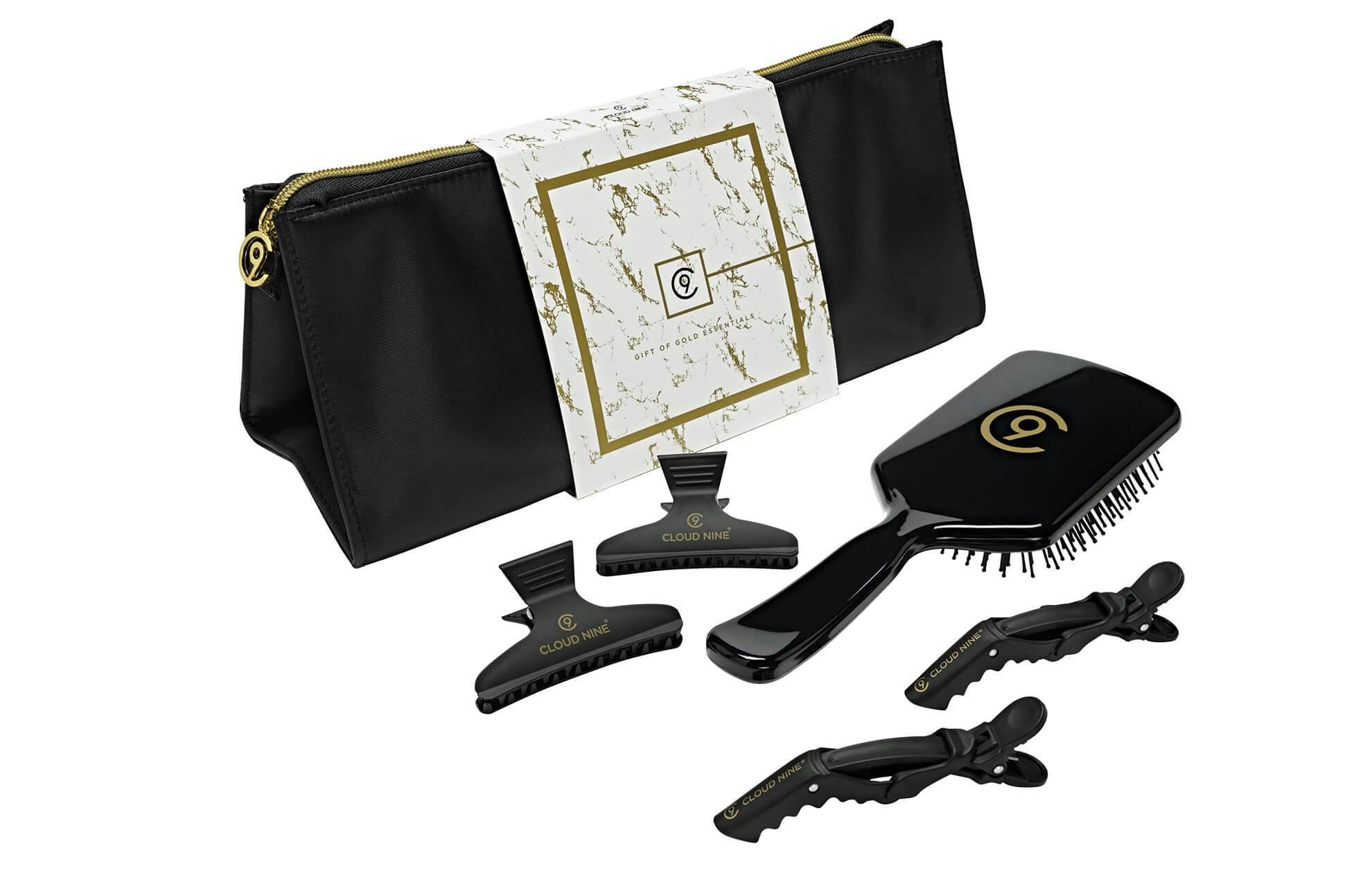 Cloud Nine Accessories Bag with Brush and Clips
