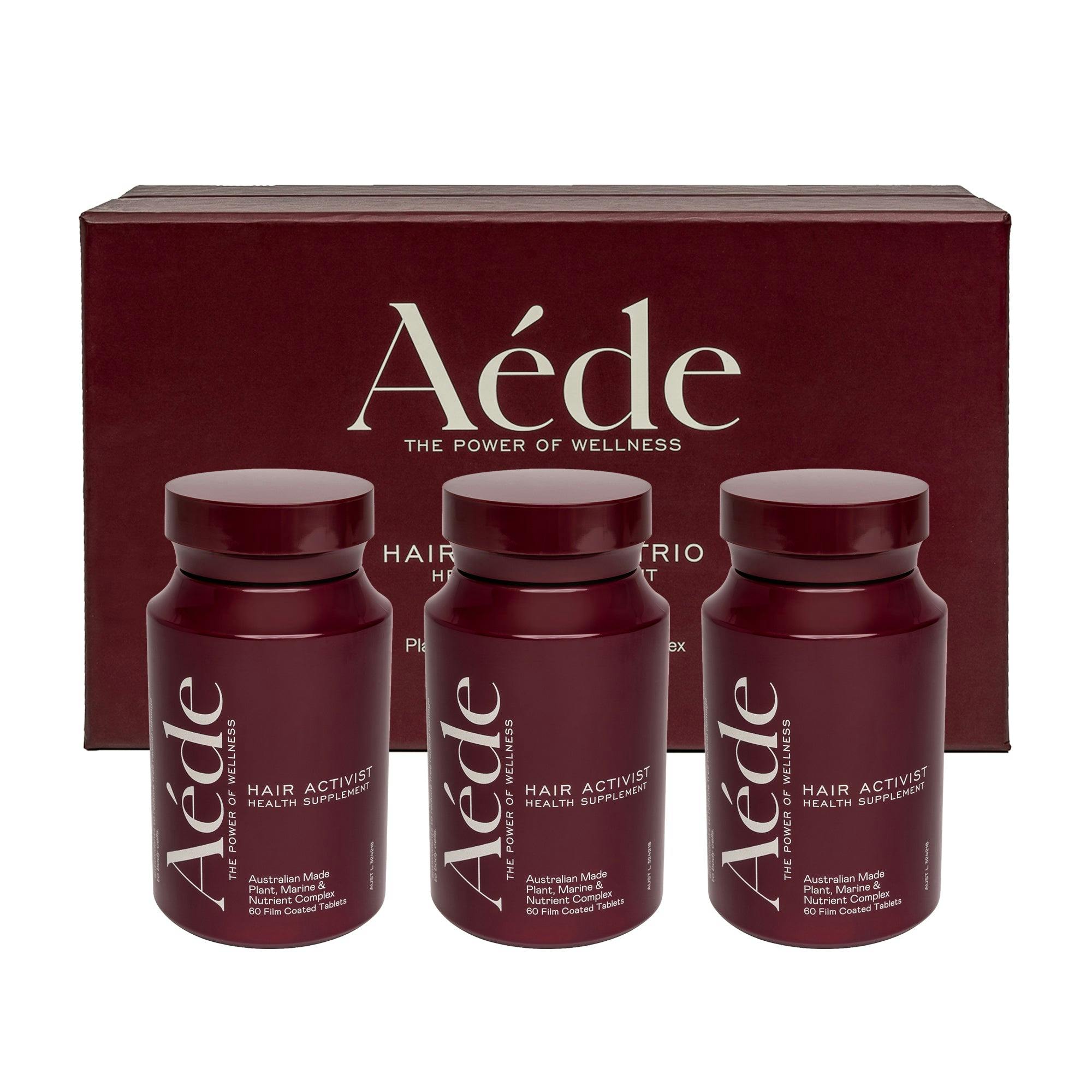 Aéde Hair Activists Health Supplements 180 Tablets - 3 Month Supply