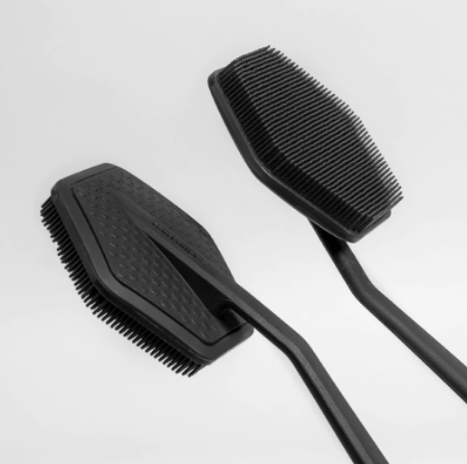 Tooletries Back Scrubber & Hook Set - Charcoal