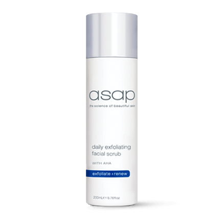 asap Daily Facial Cleanser and Exfoliating Facial Scrub 200ml Bundle