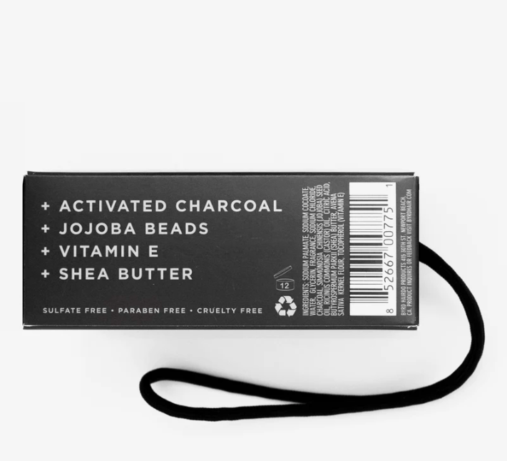 Byrd Activated Charcoal Soap on a Rope 266ml