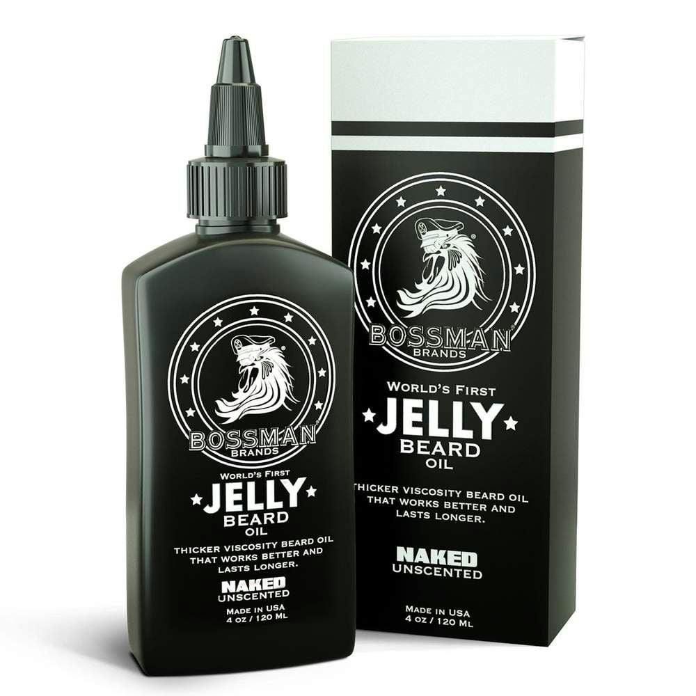 Bossman Jelly Naked Scent Beard Oil (White) 120ml