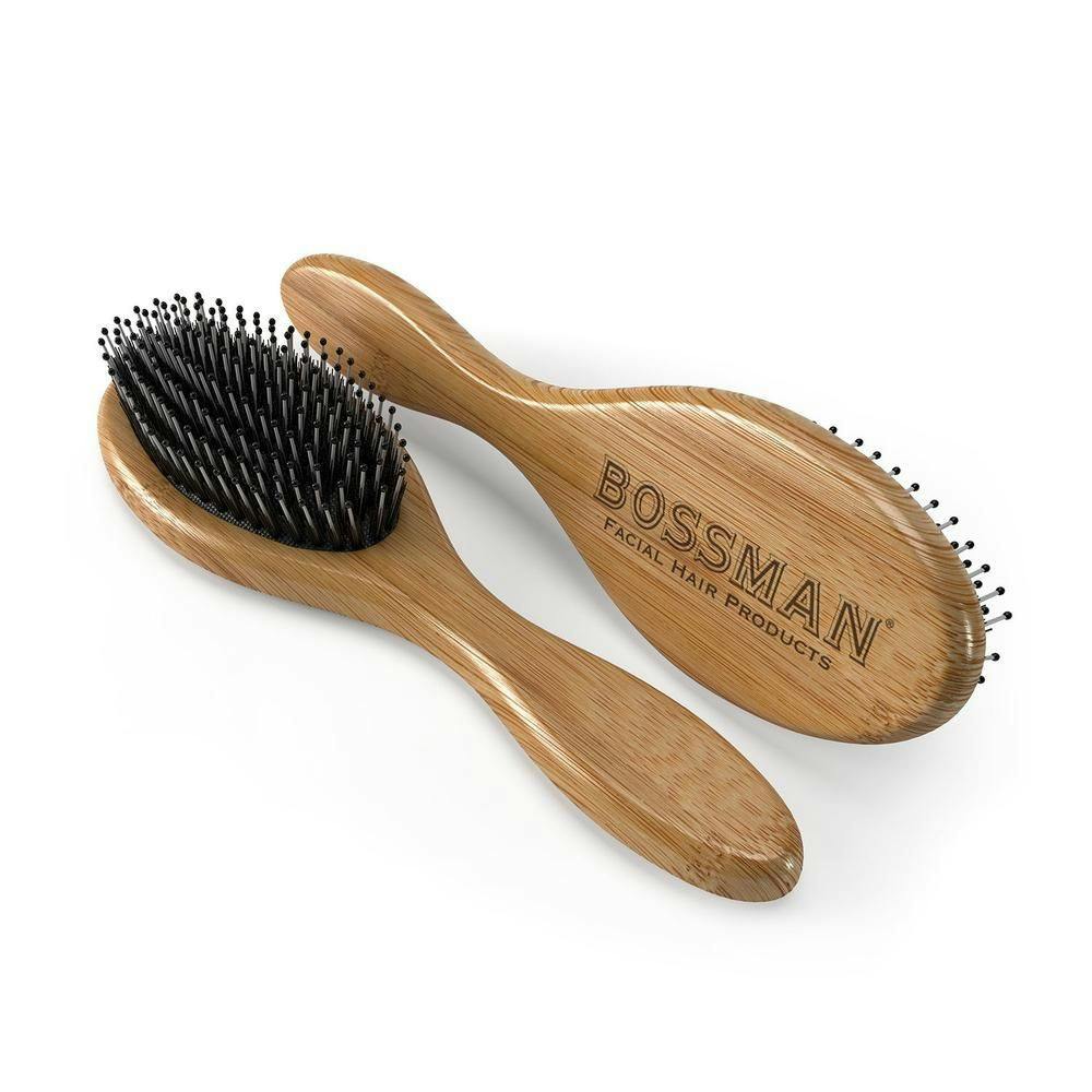 Bossman Beard Brush With Boar Hair & Nylon Bristle