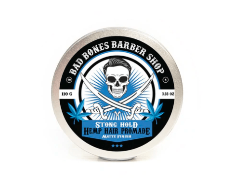 Bad Bones Barber Shop Strong Hold Hemp Hair Pomade 110g
