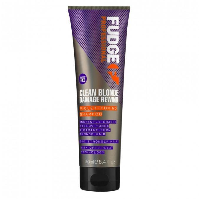 Fudge Everyday Clean Blonde Damage Rewind Violet Toning Shampoo 250ml | OZ  Hair & Beauty
