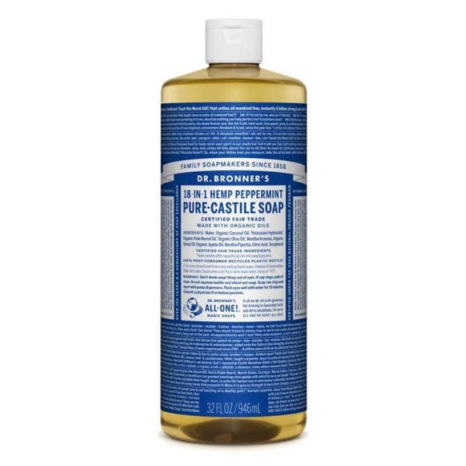 Dr. Bronner's Pure-Castile Soap Liquid Peppermint 946ml