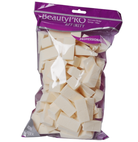 BeautyPRO Affinity Non-Latex Wedge Cosmetic Sponges - 100pk