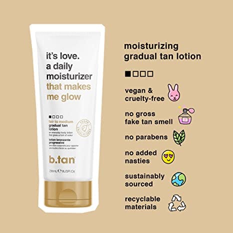 b.tan it's love. a daily moisturizer that makes me glow - everyday glow lotion 236ml