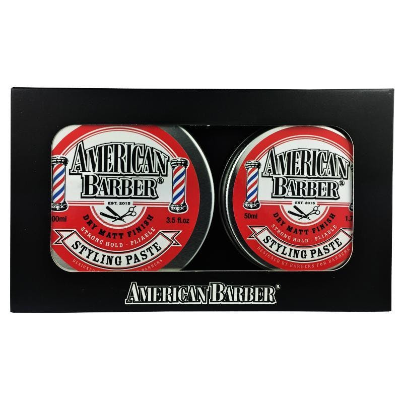 American Barber Styling Paste 50ml-100ml Duo Bundle