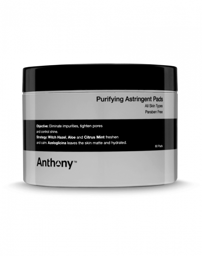 Anthony Purifying Astringent Toner Pads 60 Pack