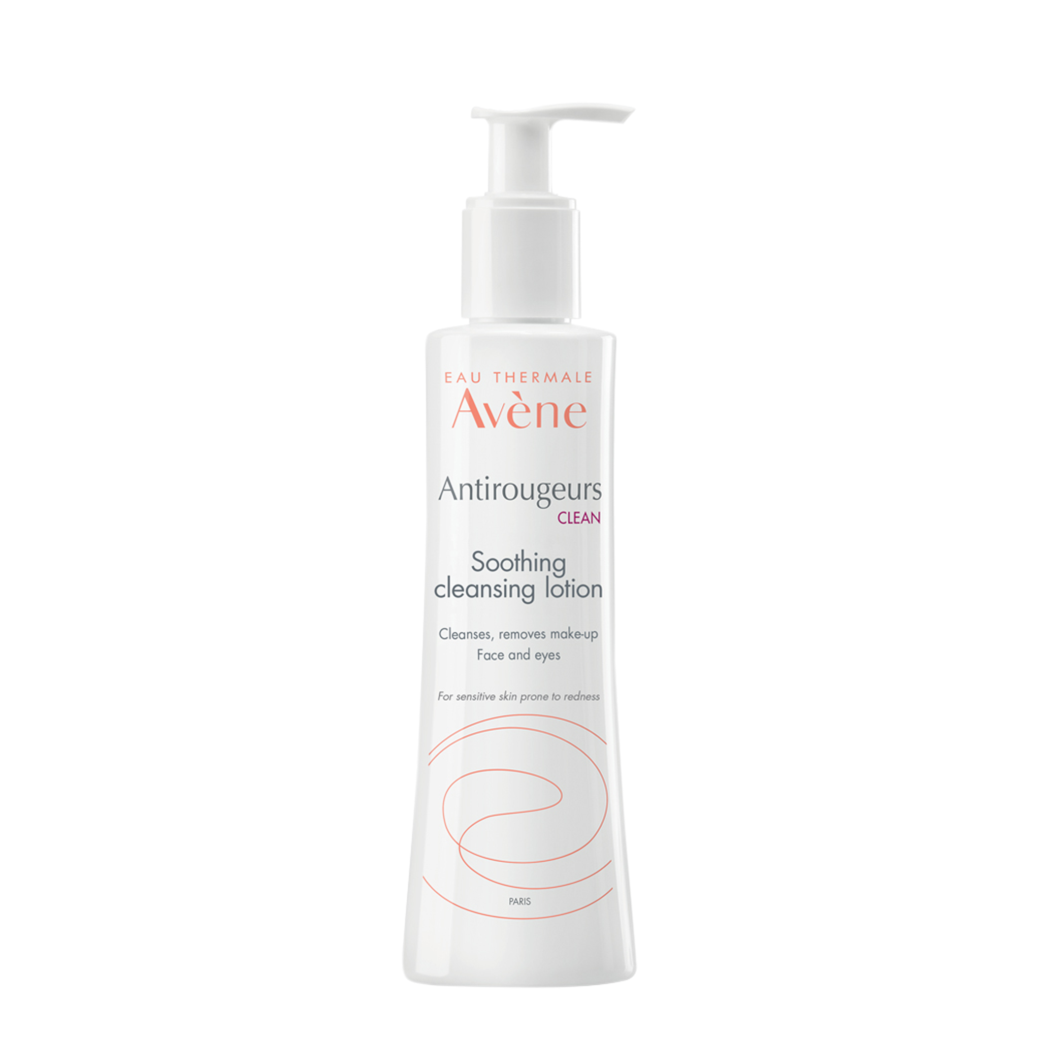 Avène Antirouguers CLEAN Soothing Cleansing Lotion 200ml - Cleanser for Redness-prone Skin