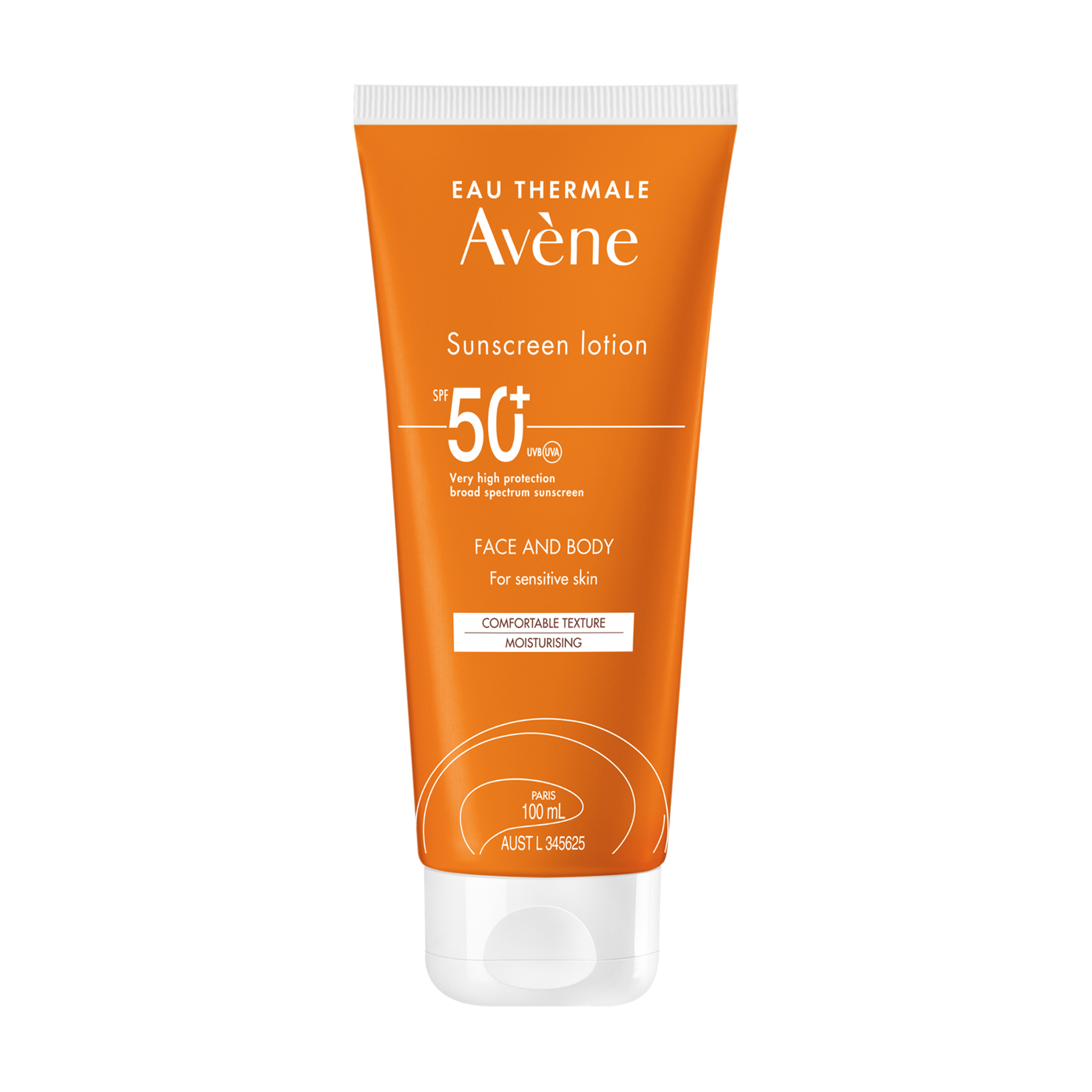 Avène Sunscreen Lotion Face & Body SPF 50+ 100ml - For Sensitive Skin