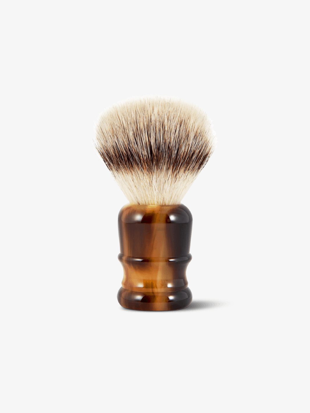 Supply Silvertip Synthetic Shave Brush - Faux Ox Horn