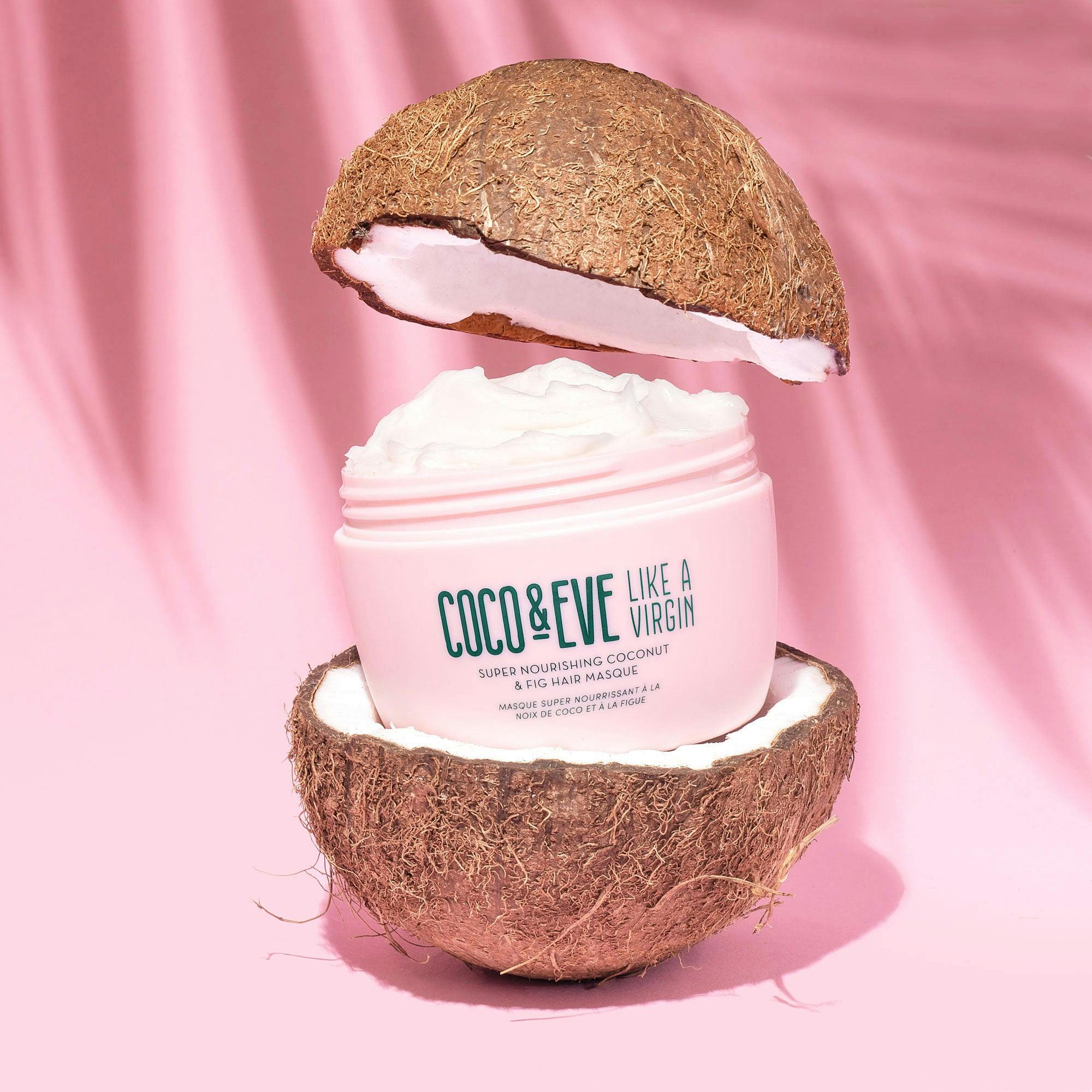 Coco & Eve Like A Virgin Super Nourishing Coconut & Fig Hair Masque 212ml with Tangle Tamer