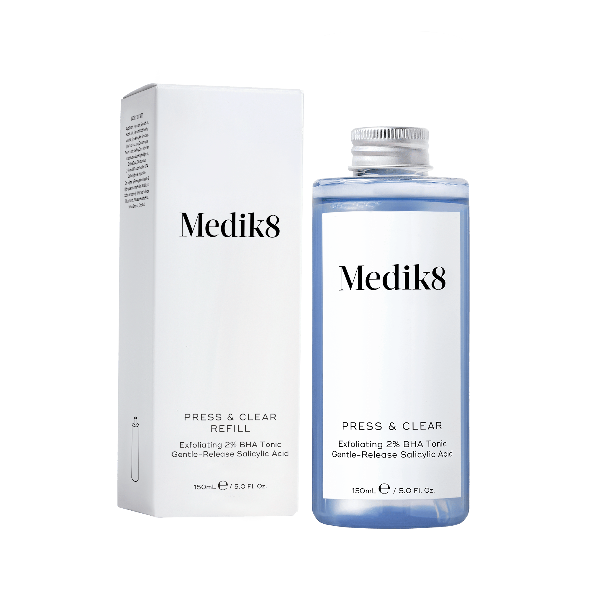 Medik8 Press & Clear Exfoliating BHA Tonic Refill 150ml