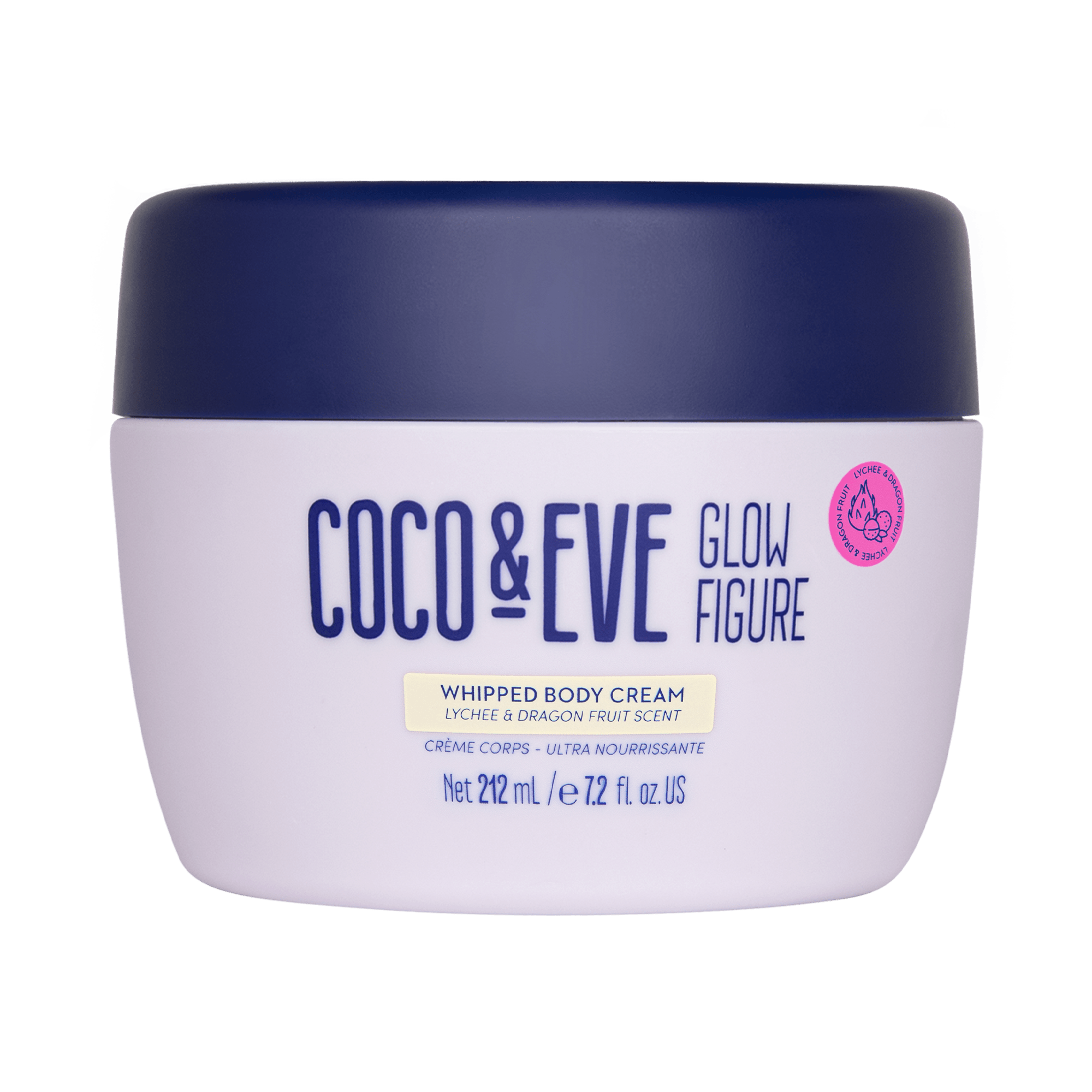 Coco & Eve Body Glow Figure Whipped Body Cream 212ml - Lychee & Dragonfruit Scent