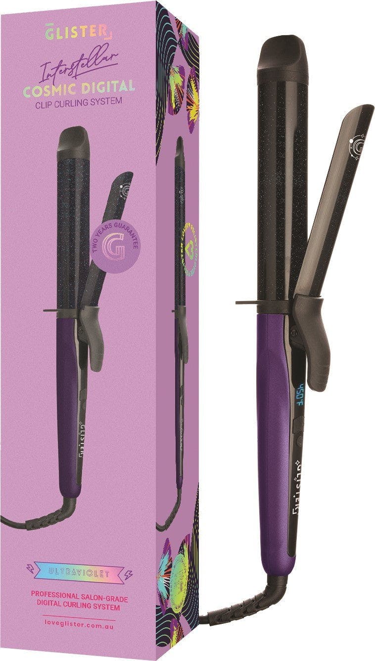 Glister Digital Clip Curler Ultra Violet 32mm