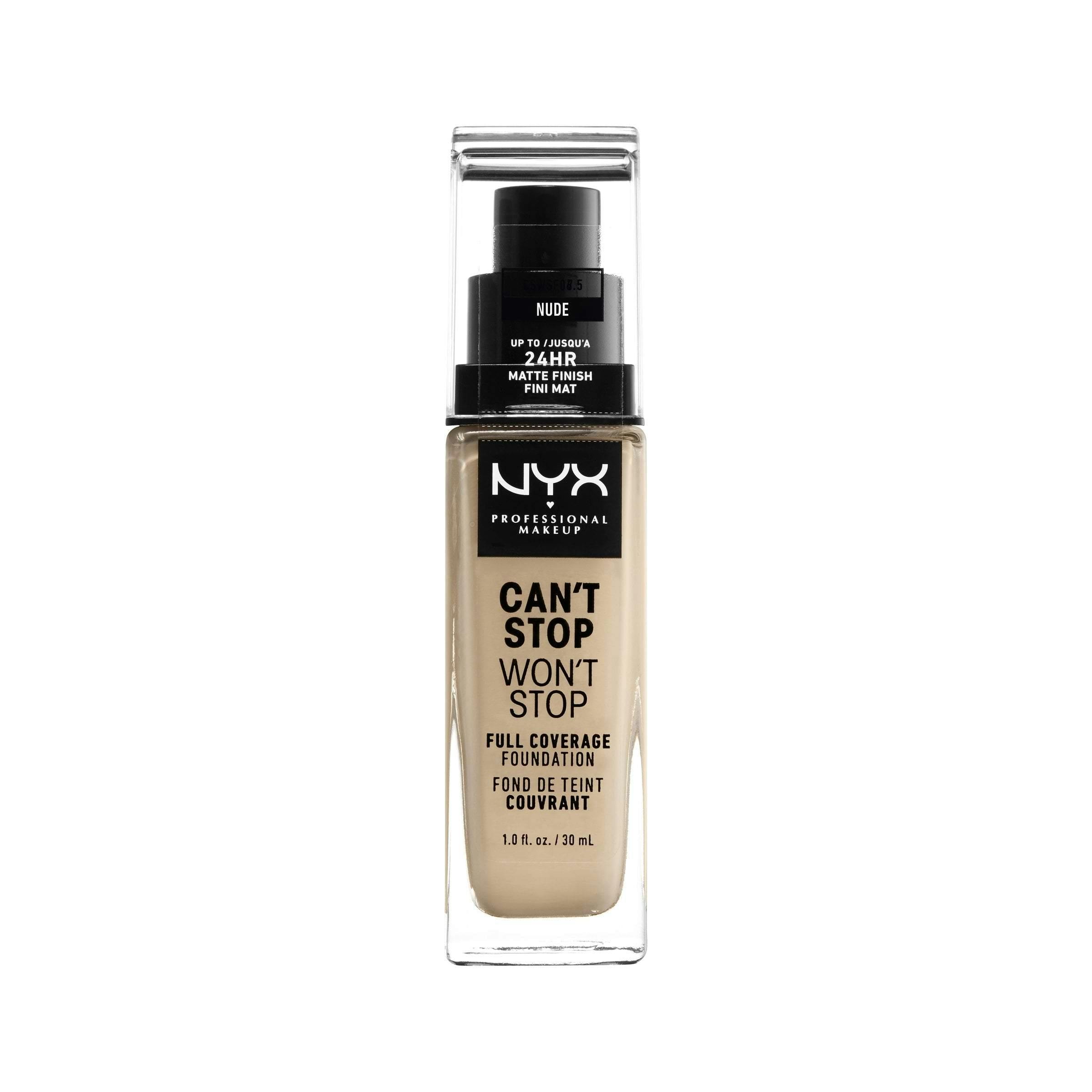 NYX Professional Makeup Can't Stop Won't Stop Full Coverage Liquid Foundation