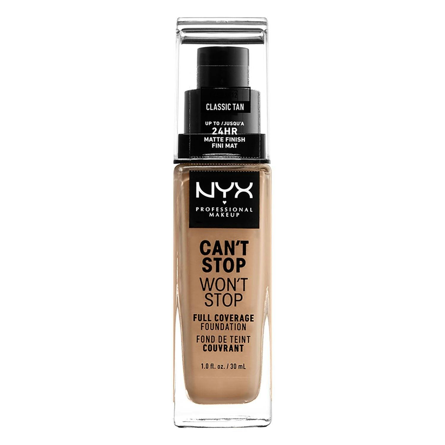 NYX Professional Makeup Can't Stop Won't Stop Full Coverage Liquid Foundation