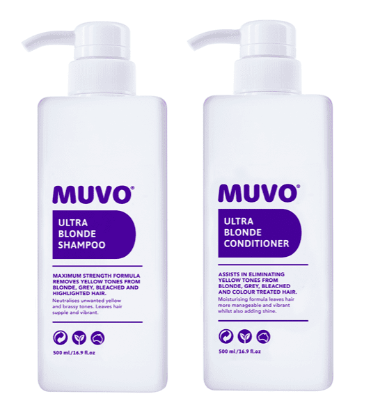MUVO Ultra Blonde Shampoo and Conditioner 500ml Bundle