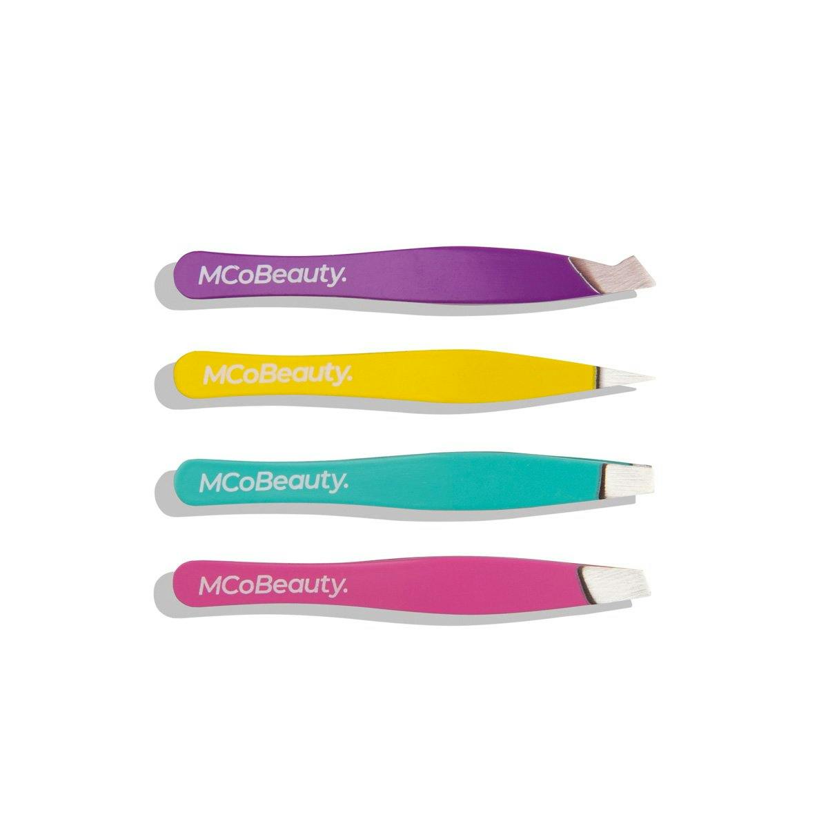 MCoBeauty Perfect Tweezers Professional 4 Pack Set