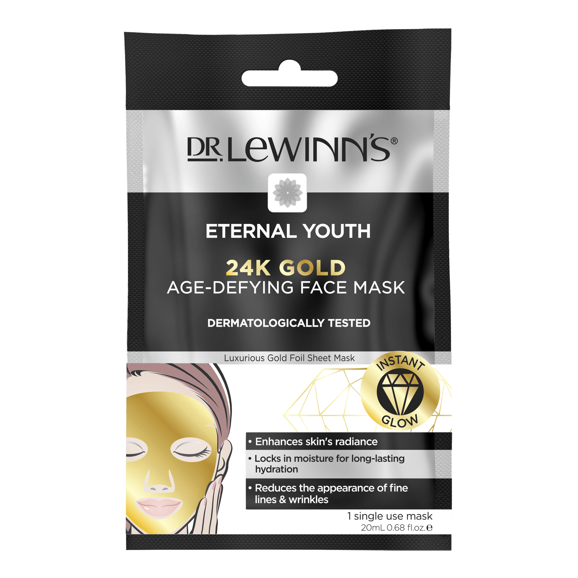 Dr. LeWinn's 24K Gold Age-Defying Face Mask 1pc