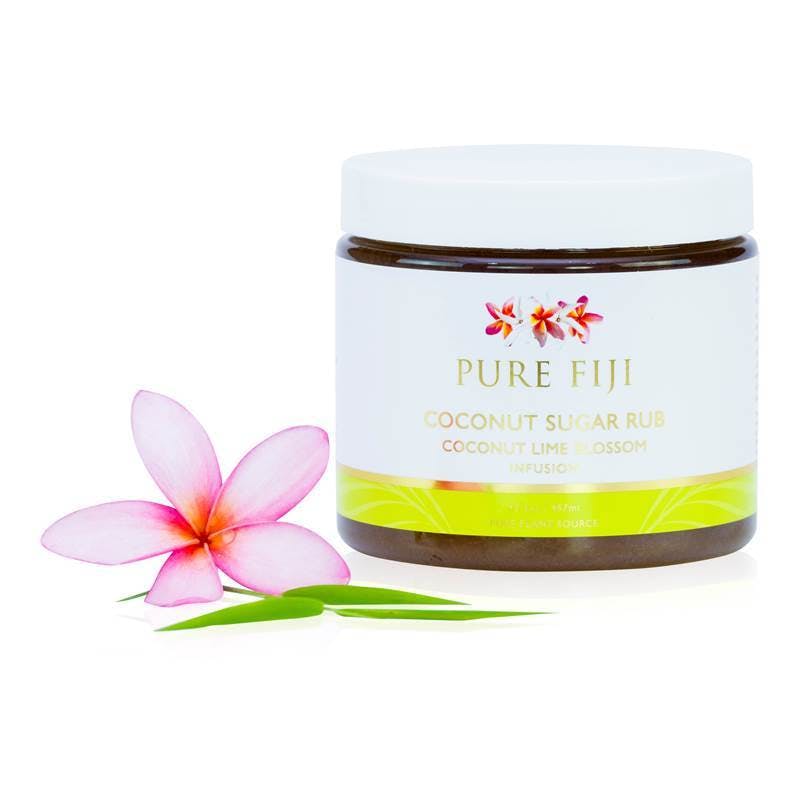 Pure Fiji Coconut Sugar Rub - Coconut Lime Blossom Infusion 457ml