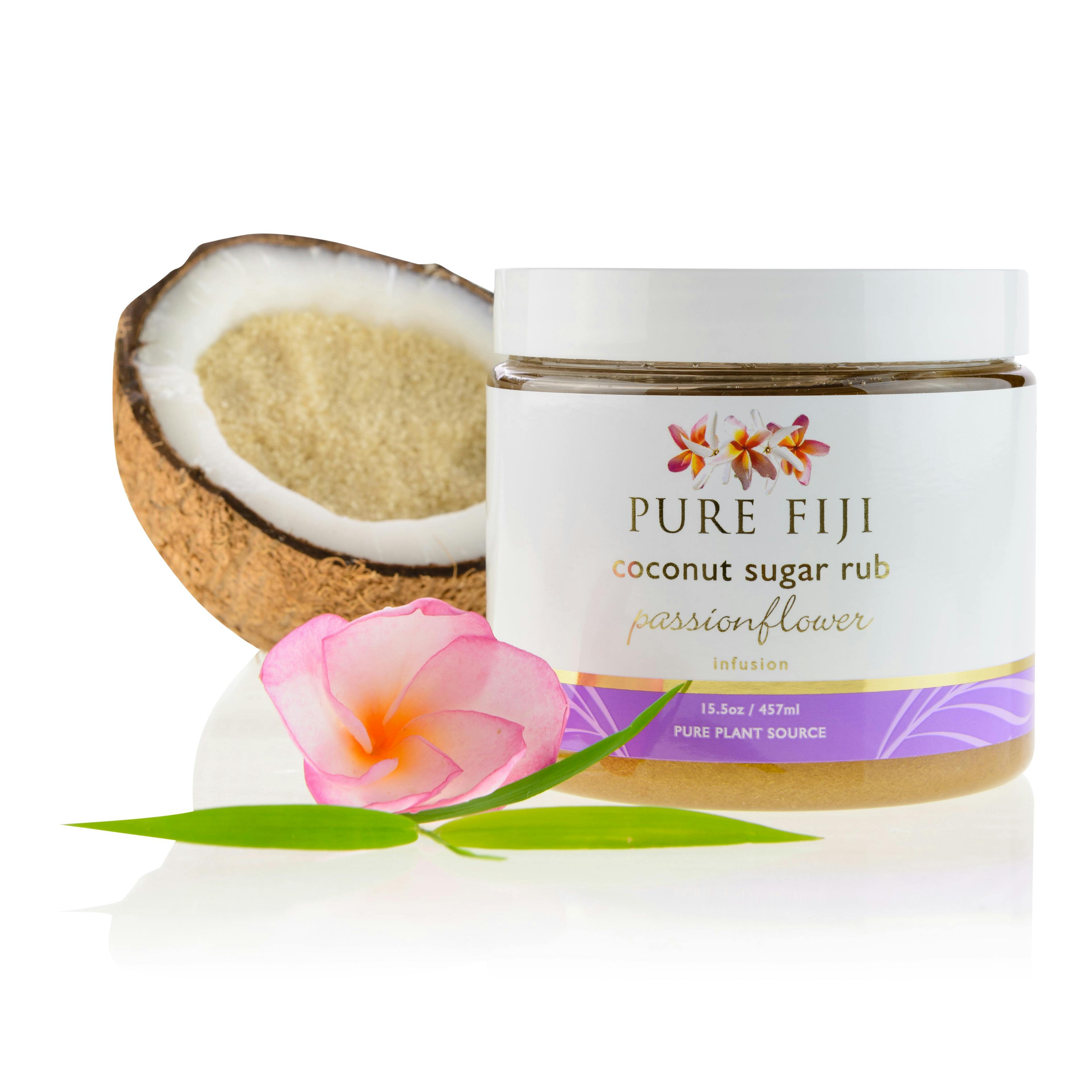 Pure Fiji Coconut Sugar Rub - Passionflower 457ml