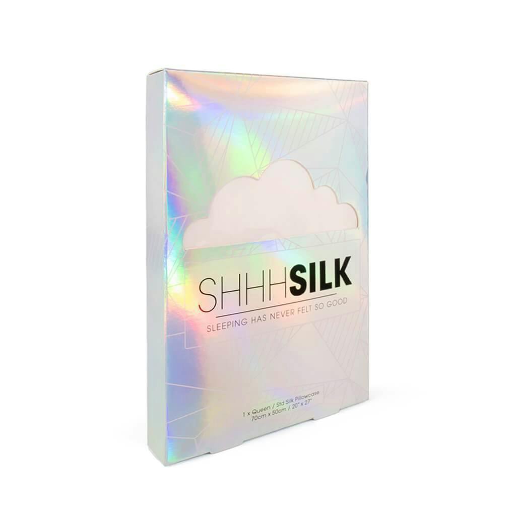 Shhh Silk Pink Silk Pillowcase - Queen Size