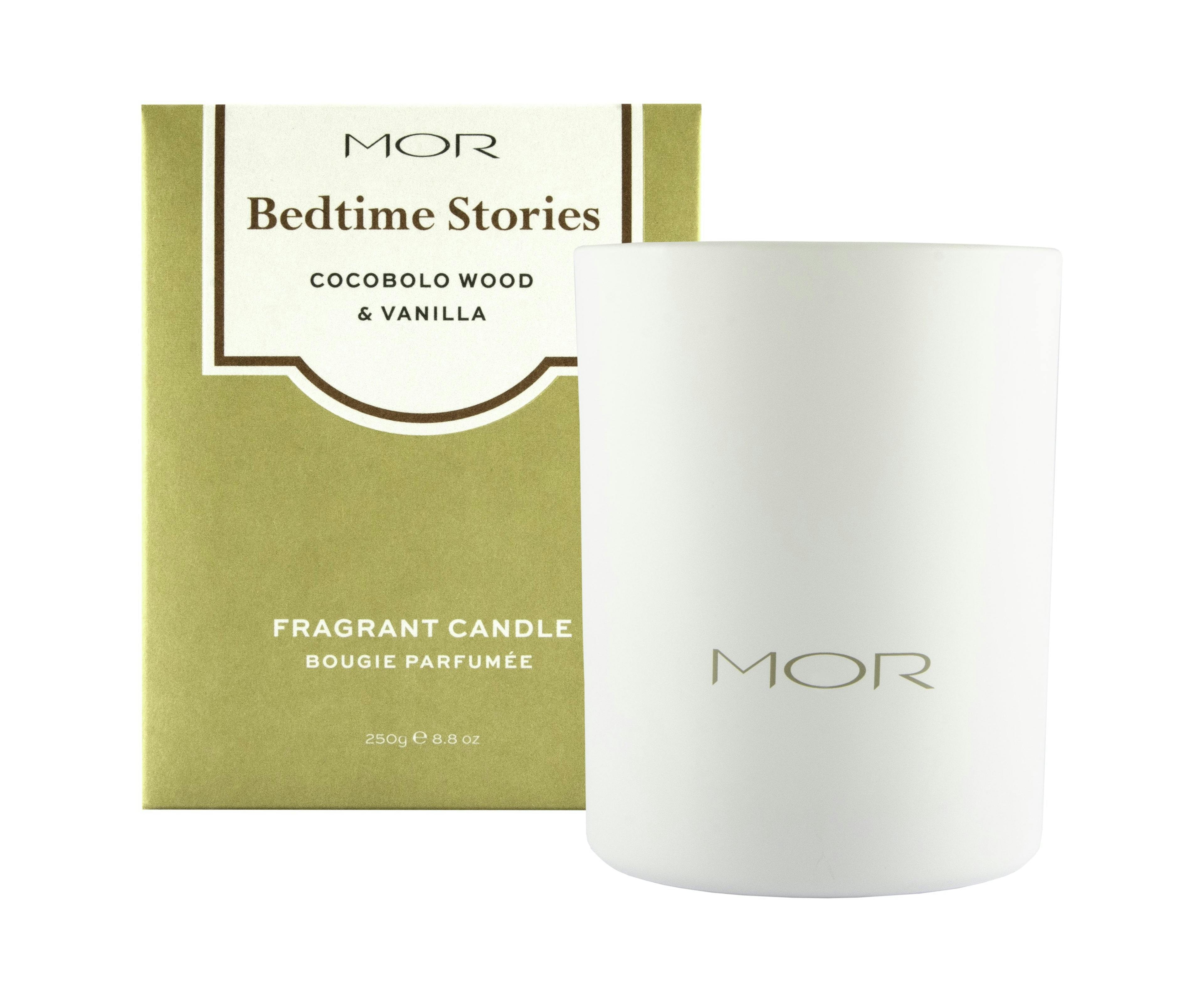 MOR Scented Home Library Bedtime Stories, Cocobola Wood & Vanilla Fragrant Candle