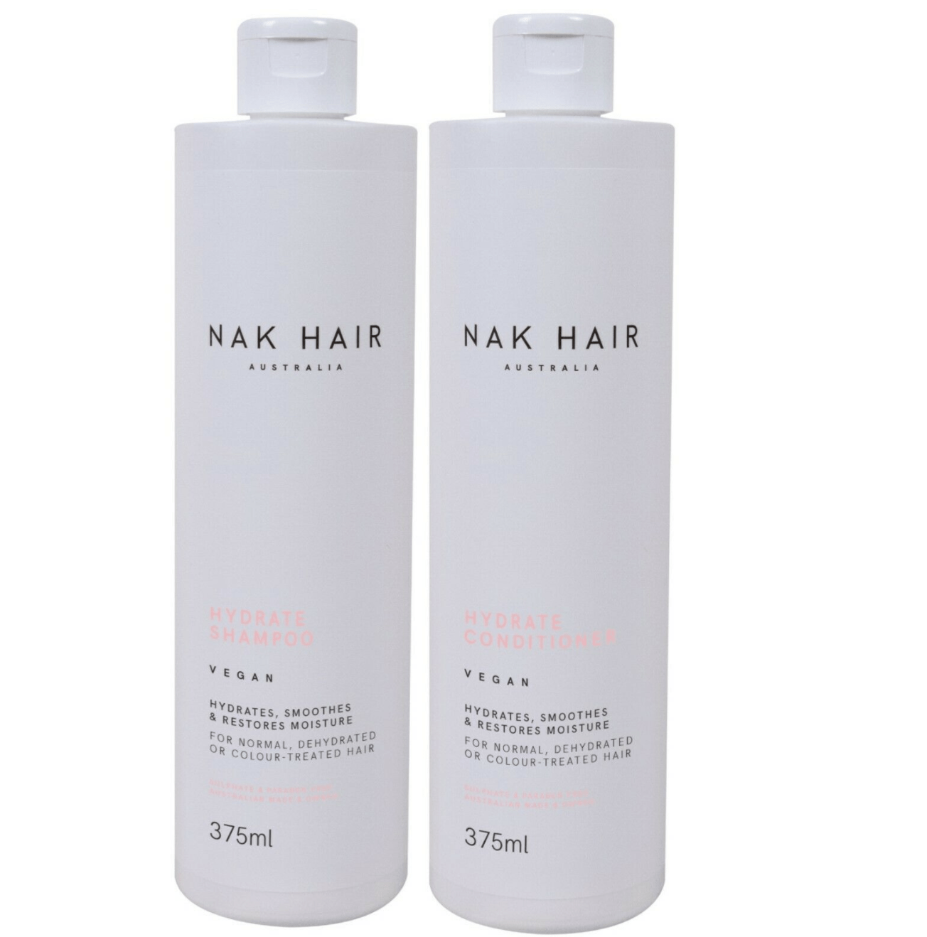 Nak Hydrate Shampoo and Conditioner 375ml Duo Pack