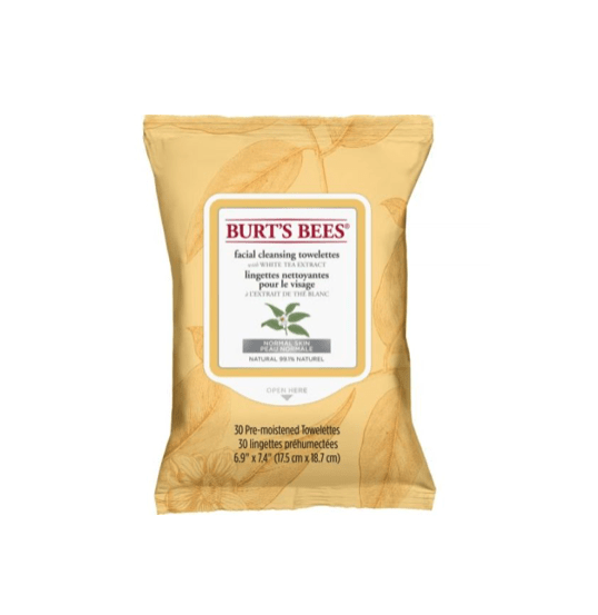 Burt's Bees Facial Cleansing Towelettes with White Tea Extract 30 Pack