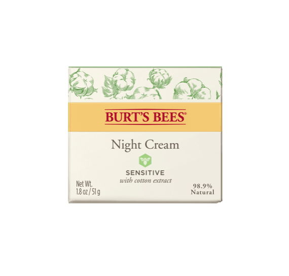 Burt's Bees Sensitive with Cotton Extract Night Cream 50g